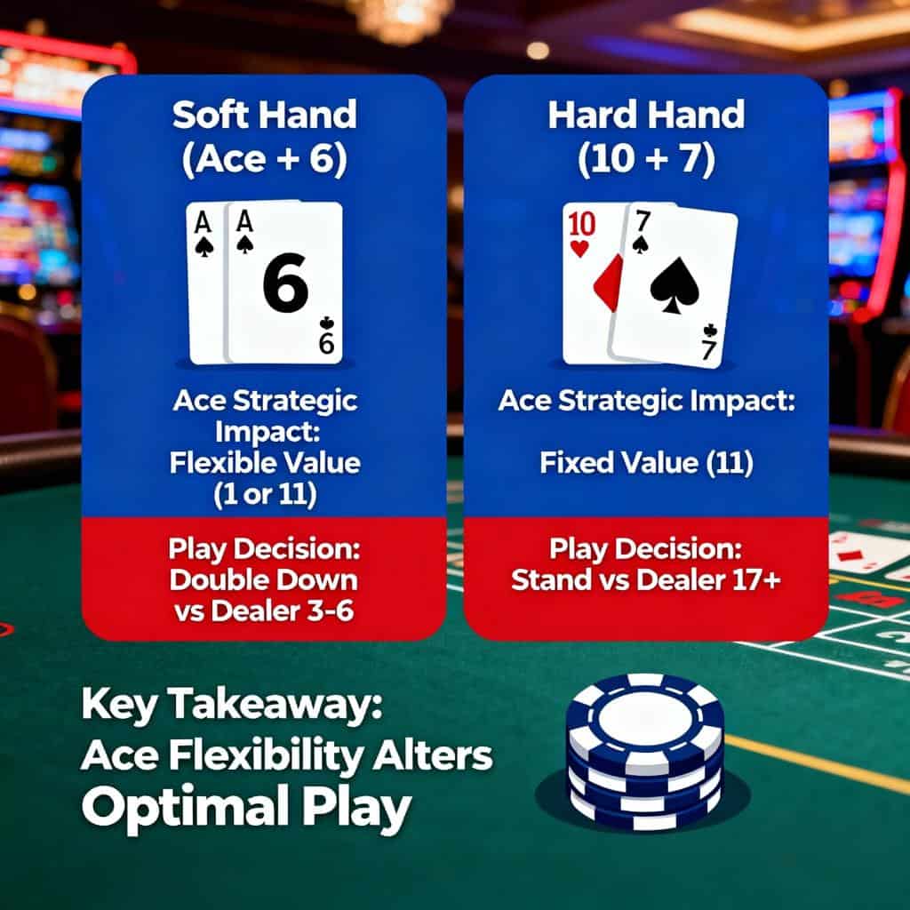 Soft vs. Hard Hands: The Ace's Strategic Impact