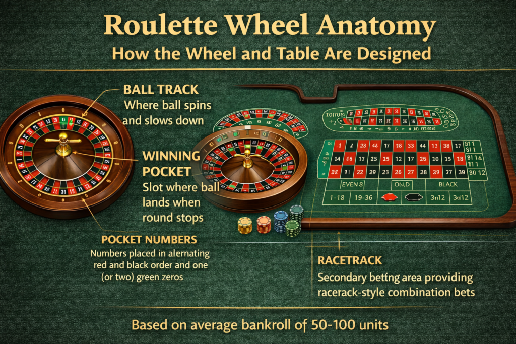 Roulette Wheel Anatomy – How the Wheel and Table Are Designed