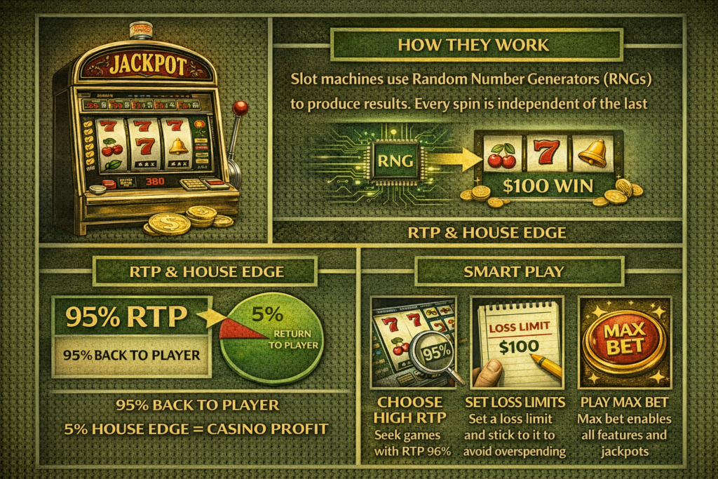 Slot Machines Explained – How They Work, RTP, and Smart Play