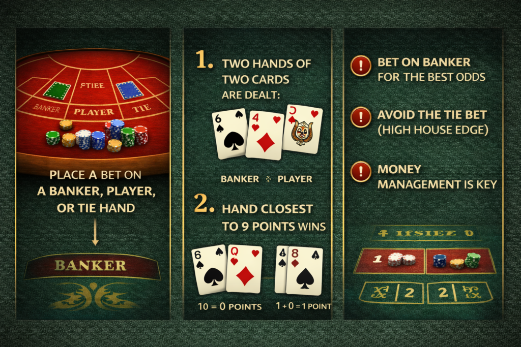 Baccarat for Beginners – How to Play, Rules, and Basic Strategy