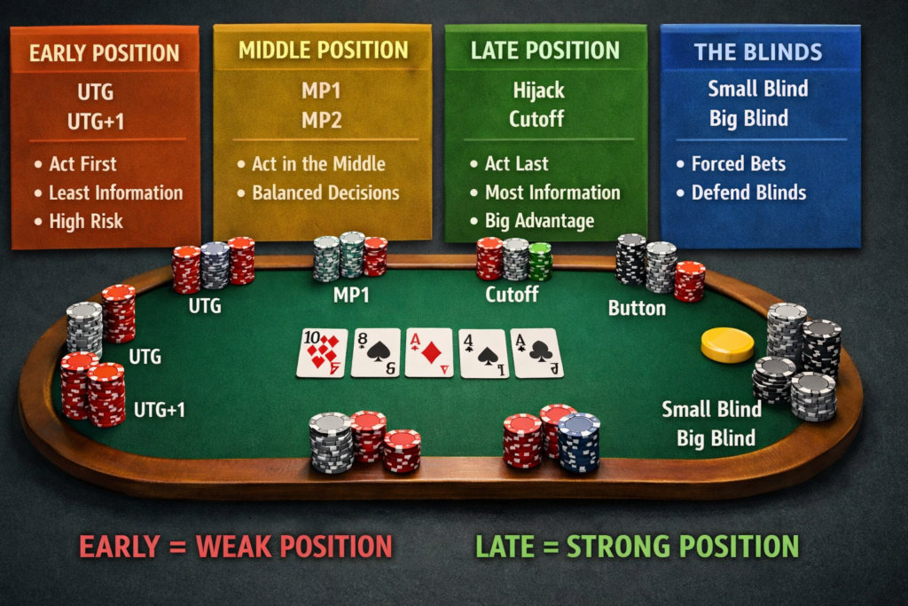 Position in Poker – Why Where You Sit Matters