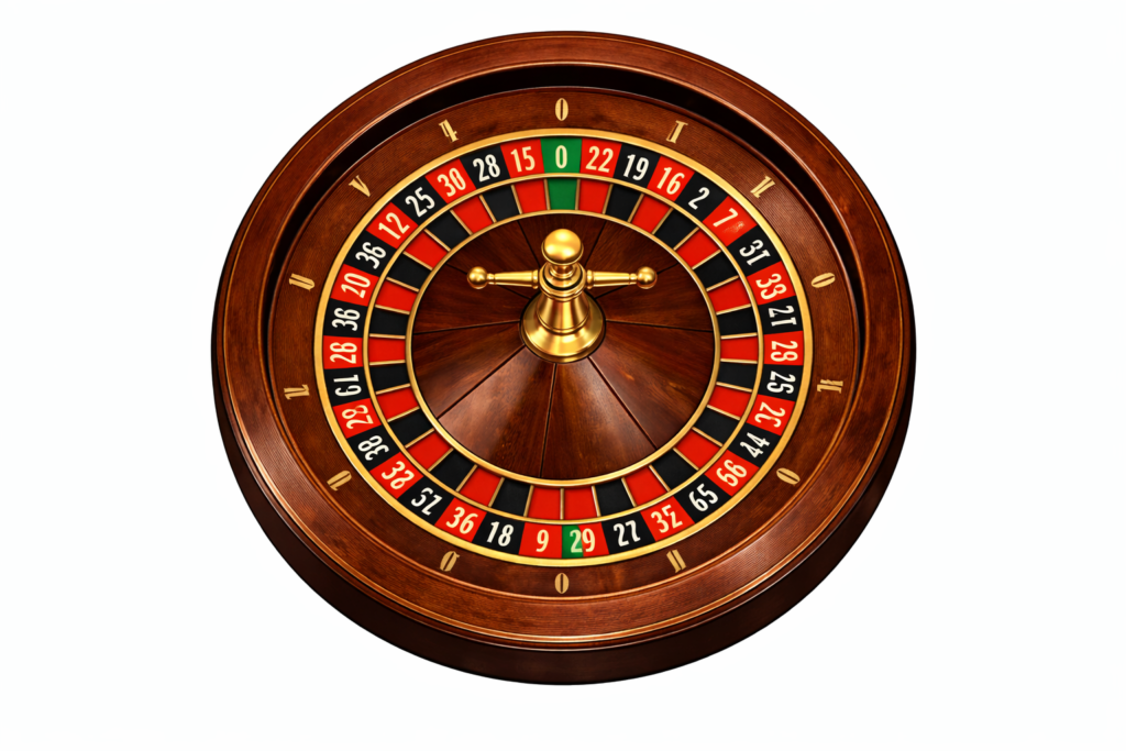 European roulette wheel showing clockwise number sequence and color arrangement pattern 