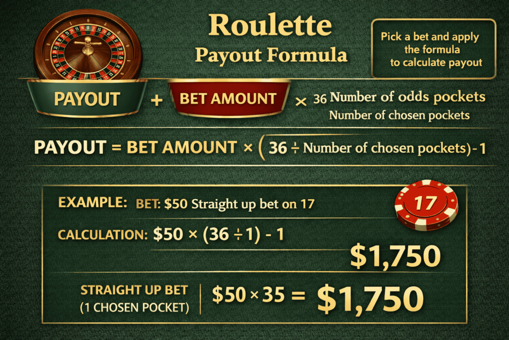Payout calculation formula infographic