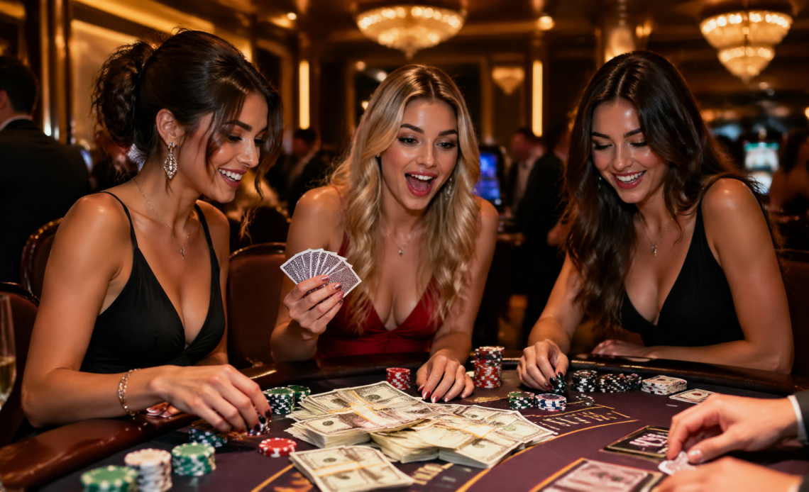 AceFever hero — casino night players at the table