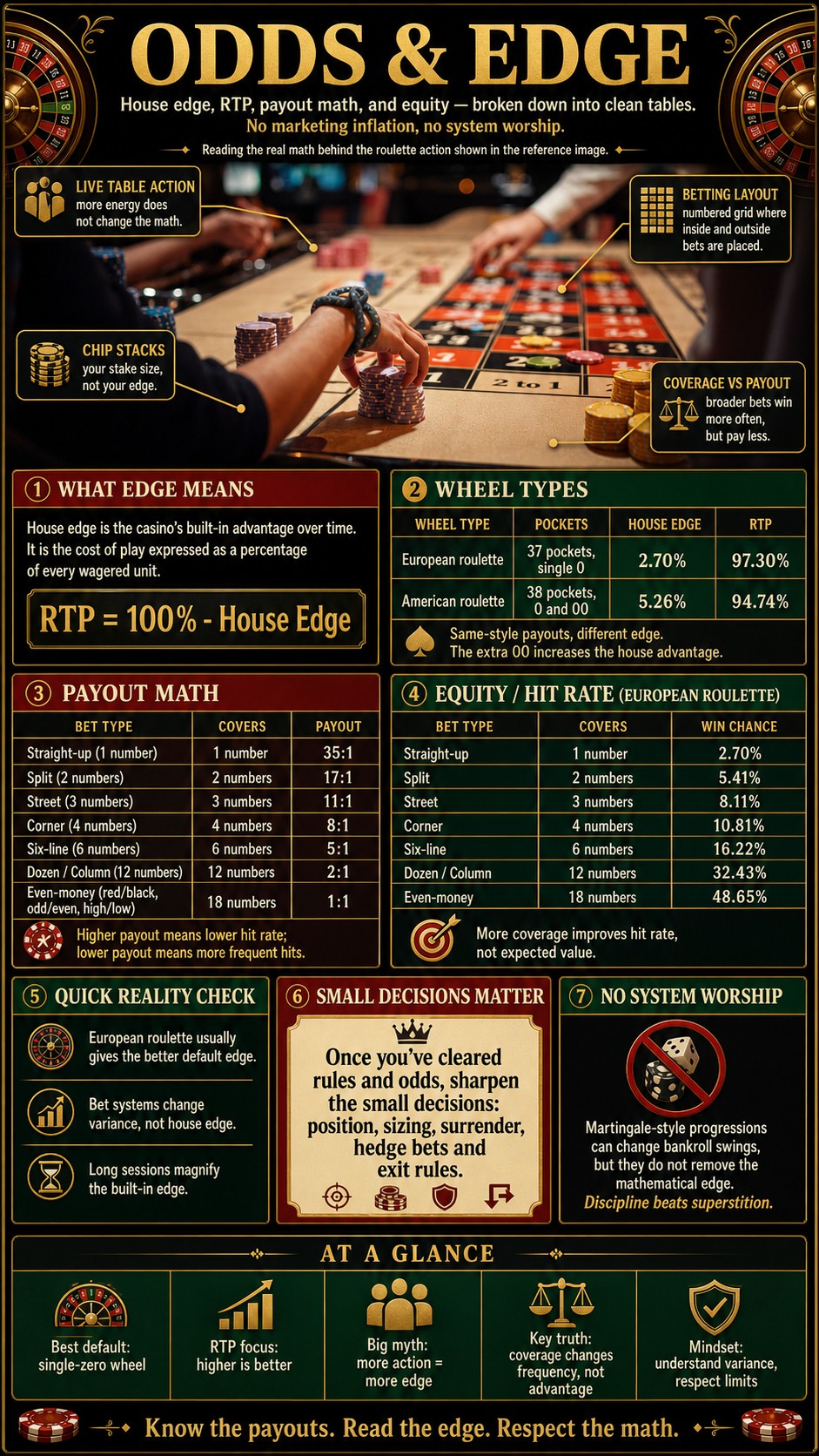 For odds-curious players — Odds & edge